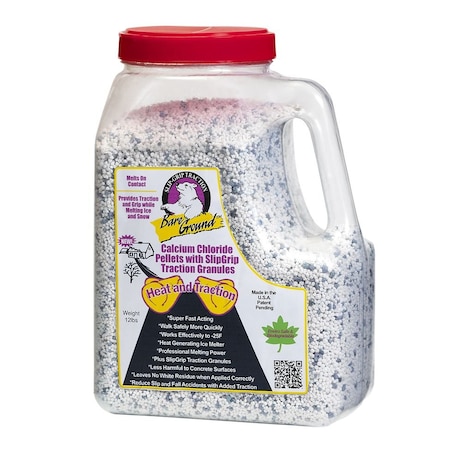 Bare Ground 7Lb Jug Of  Calcium Chloride Pellets W/ Infused Traction Granules CCPSG-12